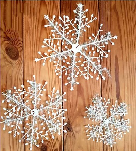 آویز برف مصنوعی کریسمس ۳ عددی 